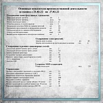 Основные показатели производственной деятельности с 21.02.22 по 27.02.22