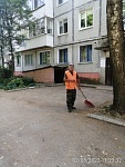 Приводим придомовую территорию в порядок.